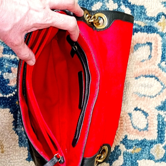 🔥 Reduced!Isabella Fiore Embroidered Leather Chain Strap Bag - Picture 6 of 8